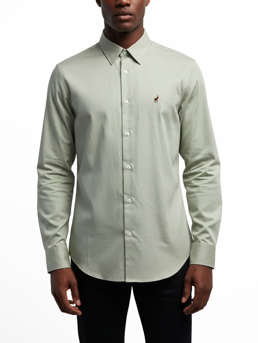 Polo Mens Oxford Iman Shirt In Sage