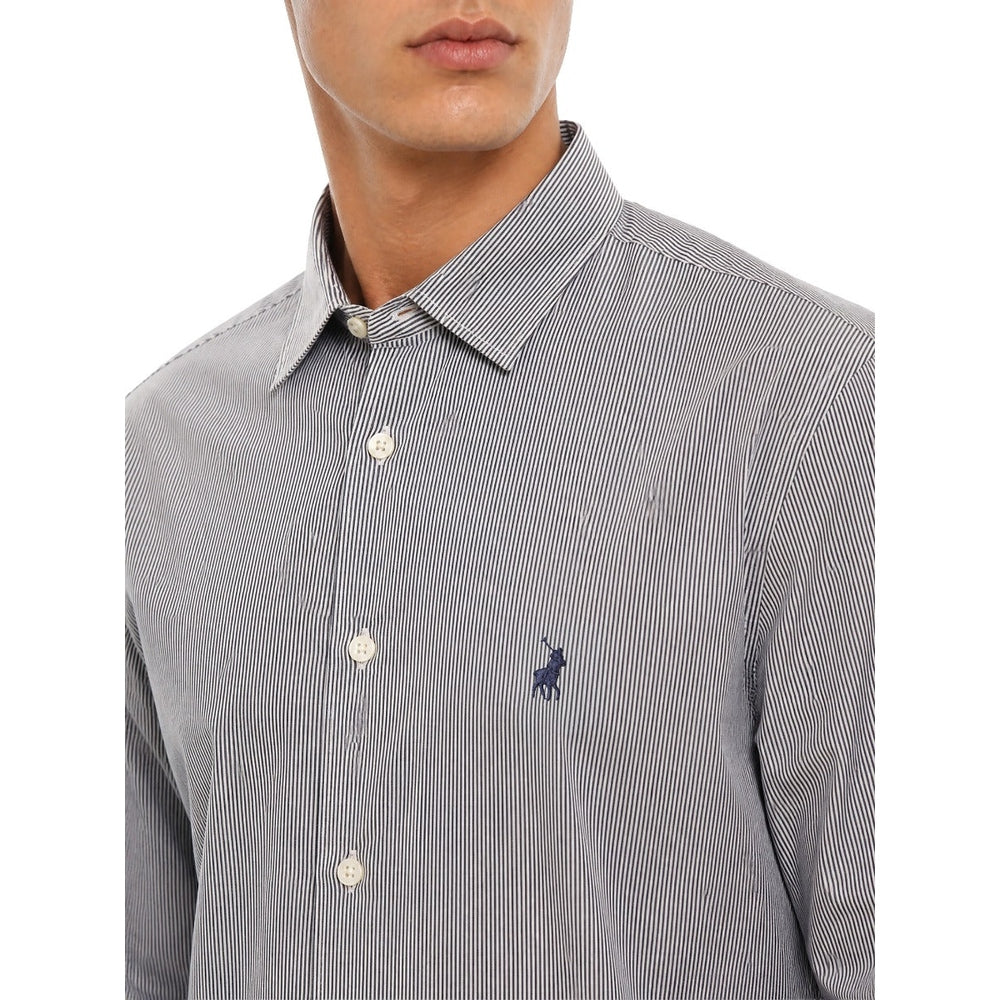 Polo Mens Yd Stripe Shirt In Grey