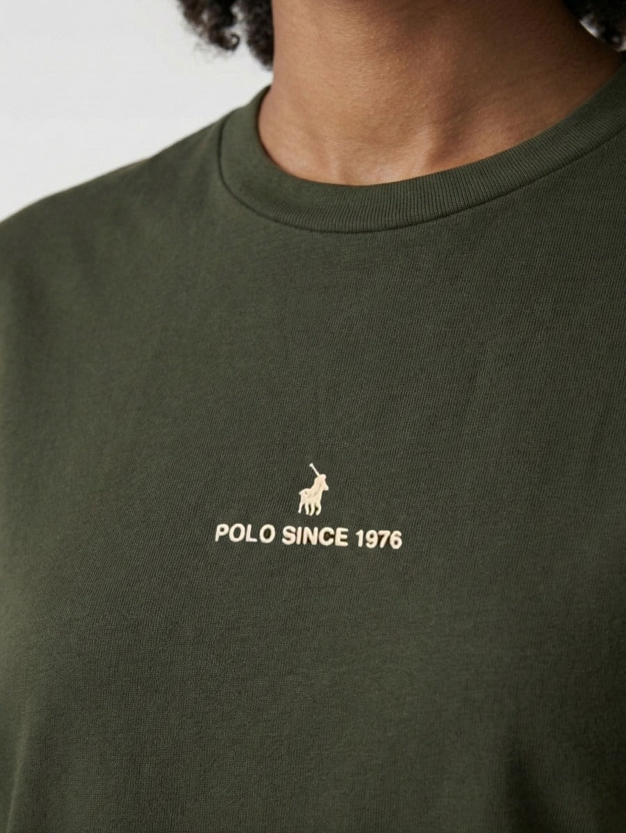 Polo Womens Lori Logo T-Shirt In Olive