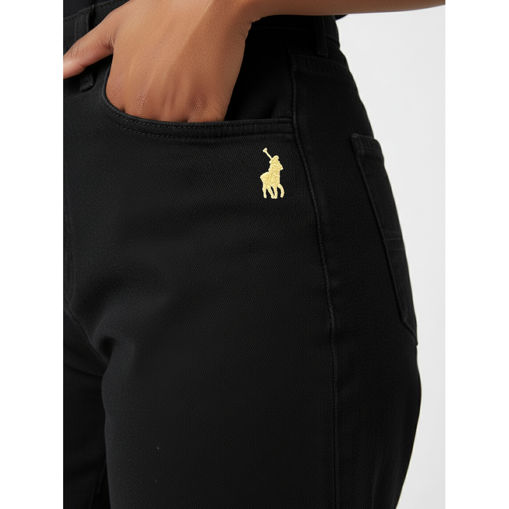 Polo Womens Taylor Straight Leg Jeans in Black