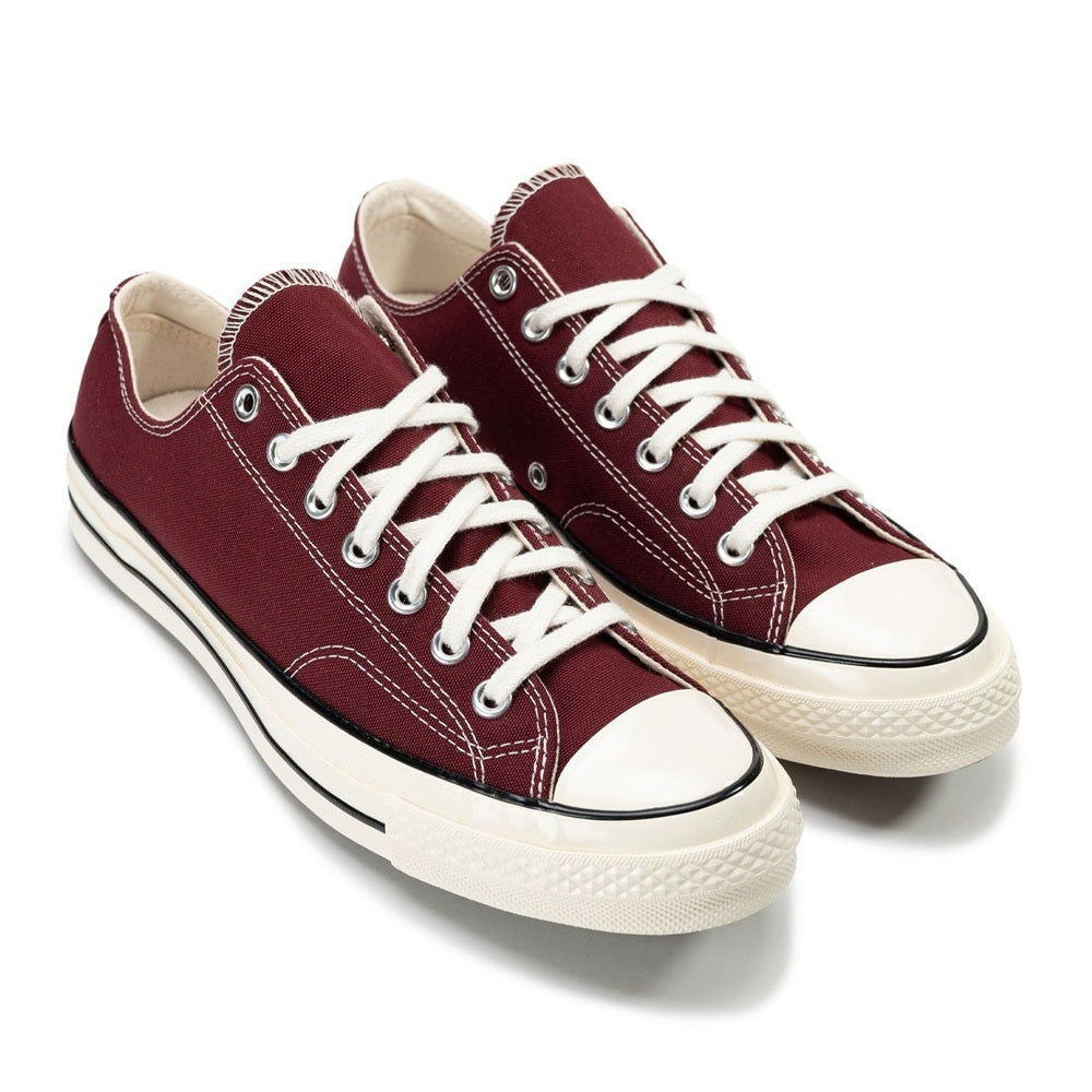 Converse Unisex Adults Chuck 70 Canvas Ox Sneakers In Deep Bordeaux/Egret/Black