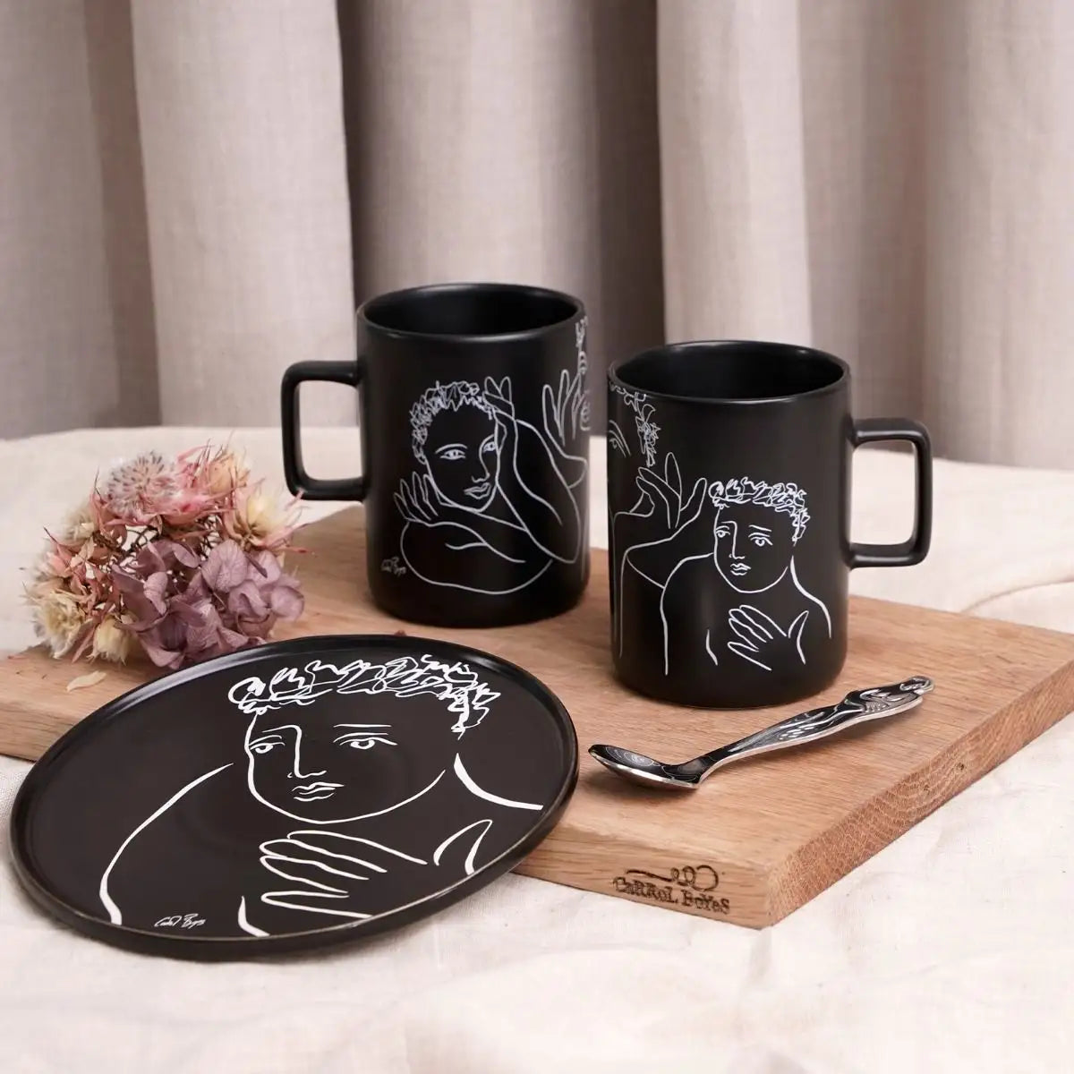 Carrol Boyes Mug Conversation Black