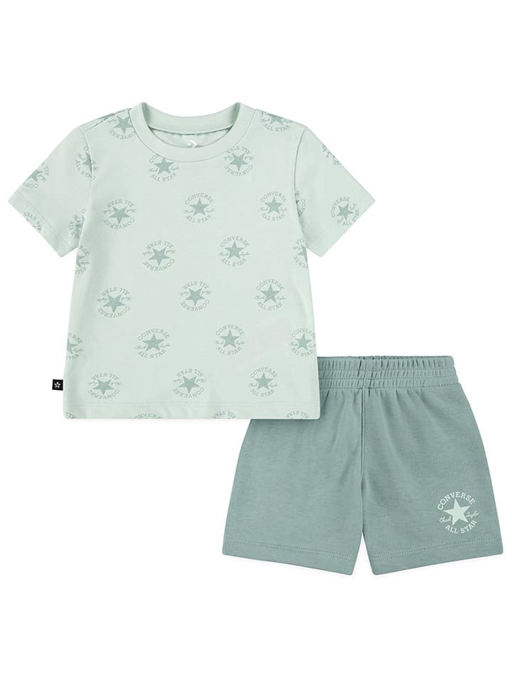 Converse Boys Sustainable Core 2 Piece Set In Green