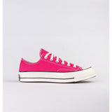 Converse Womens Chuck 70 Canvas Ox Sneakers In Rought Raspberry/Egret/Black