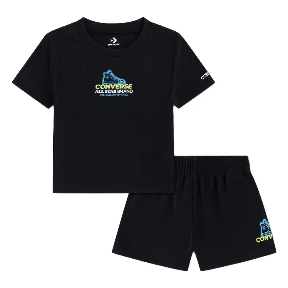 Converse Boys Globe Frontback Hit In Black