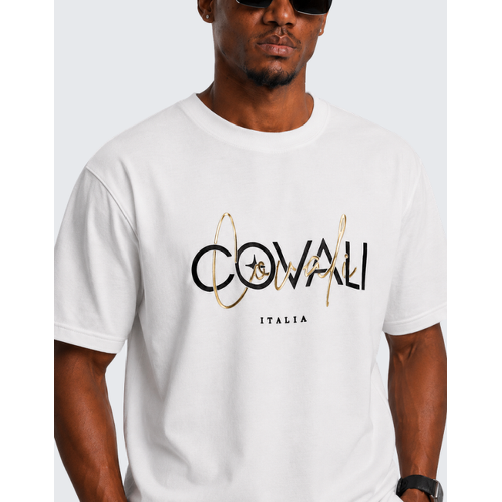 Covali Mens Formato T-Shirt In Off White