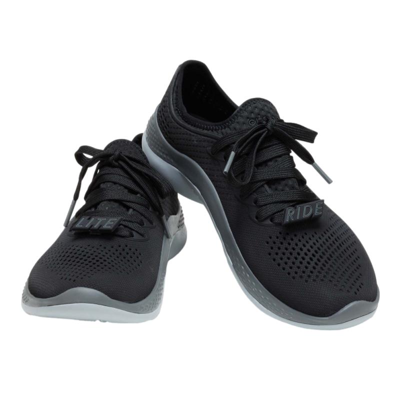 Crocs Literide 360 Pacer In Black & Grey