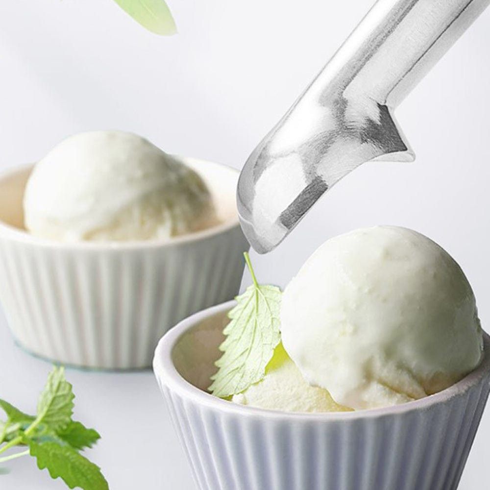Creative Cooking Aluminium Ice Cream Scoop In Silver