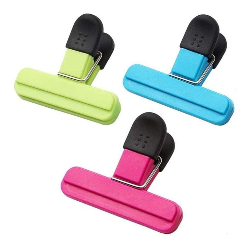 Creative Cooking Bag Clips Set Of 3 In Multi