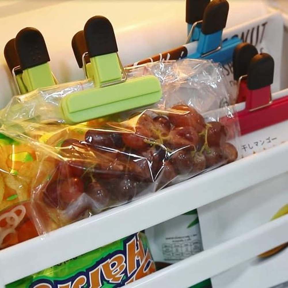 Creative Cooking Bag Clips Set Of 3 In Multi