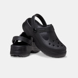 Crocs Girls Classic Mary Jane Clog Shoes In Black