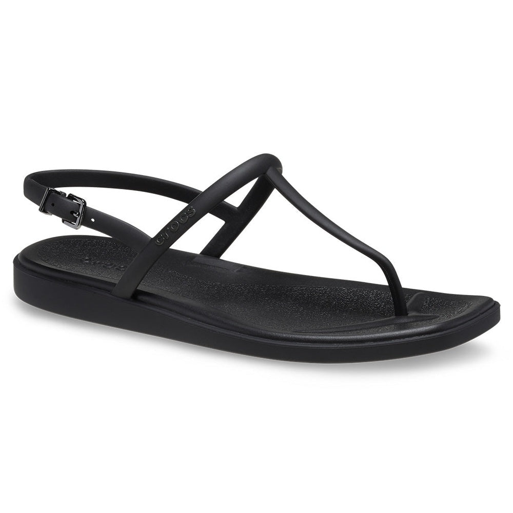 Crocs Womens Miami Thong Flip Sandals In Black