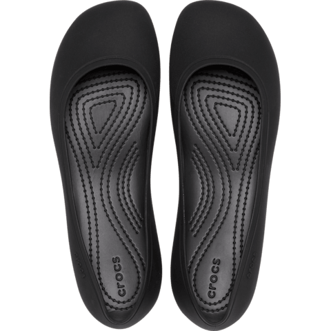 Crocs Womens Brooklyn Flat Pumps In Black