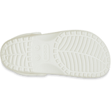 Crocs Girls Classic Cut Out Clog Shoes In Chalk