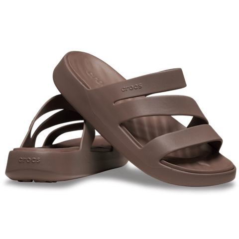 Crocs Womens Getaway Strappy Sandals In Truffle
