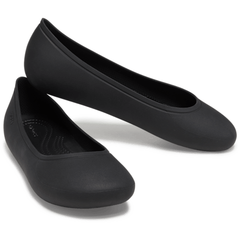 Crocs Womens Brooklyn Flat Pumps In Black