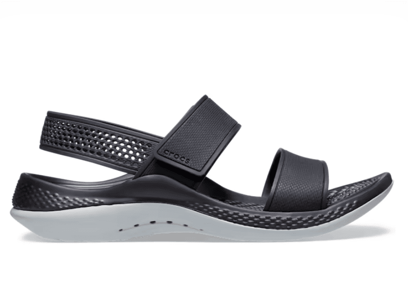 Crocs Literide 360 Sandals In Black & Grey