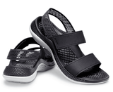 Crocs Literide 360 Sandals In Black & Grey
