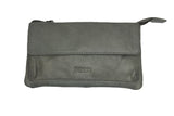 Bossi Crustico Leather Small Sling Bag In Dark Grey