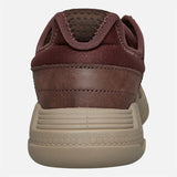 Caterpilar Mens Hex Lite Leather Shoes In Mahogany