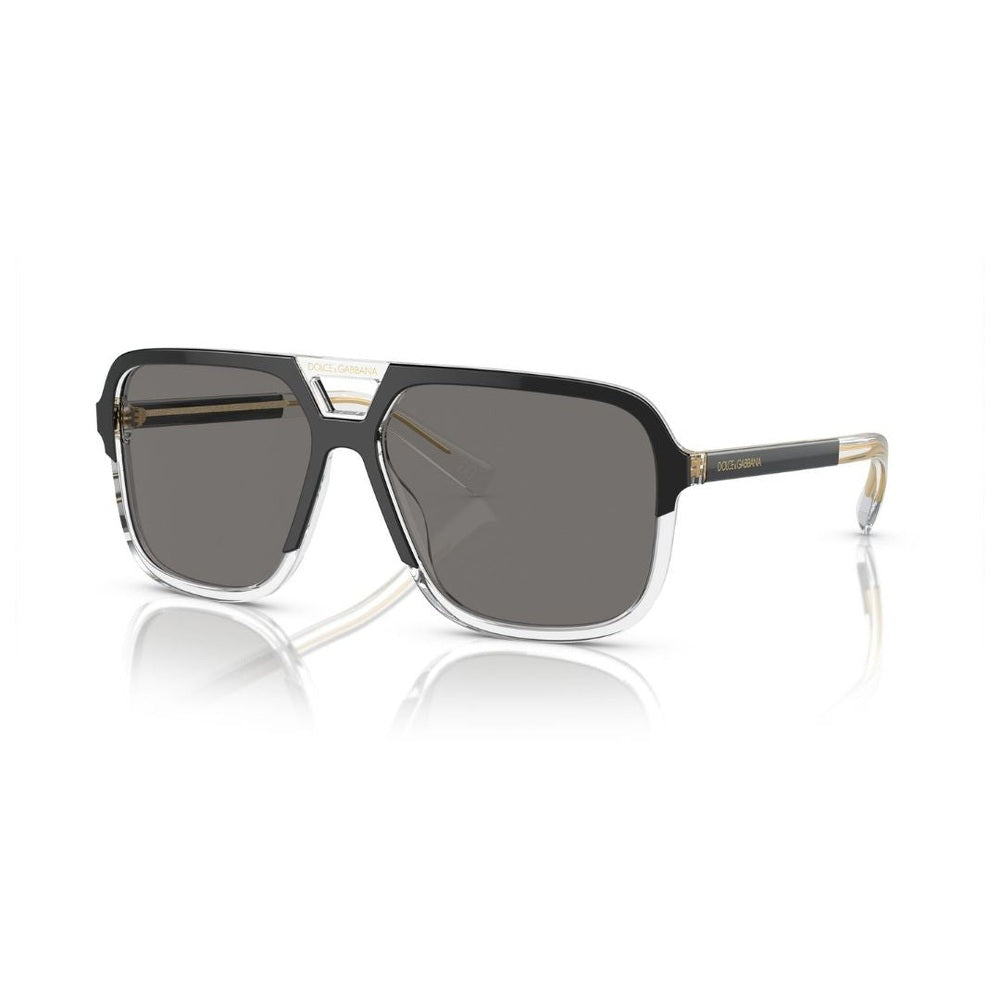 Dolce & Gabbana 501 Mens Sunglasses In Clear & Black