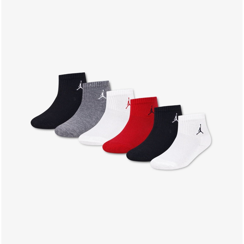 Nike Jordan Boys Everyday Essential 6 Pack In Red Assorted