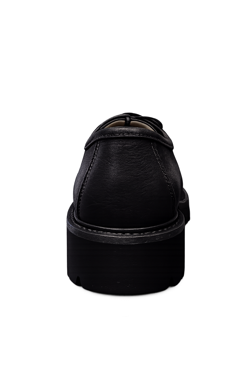 Zerga Mens Pienza Leather Shoes In Black