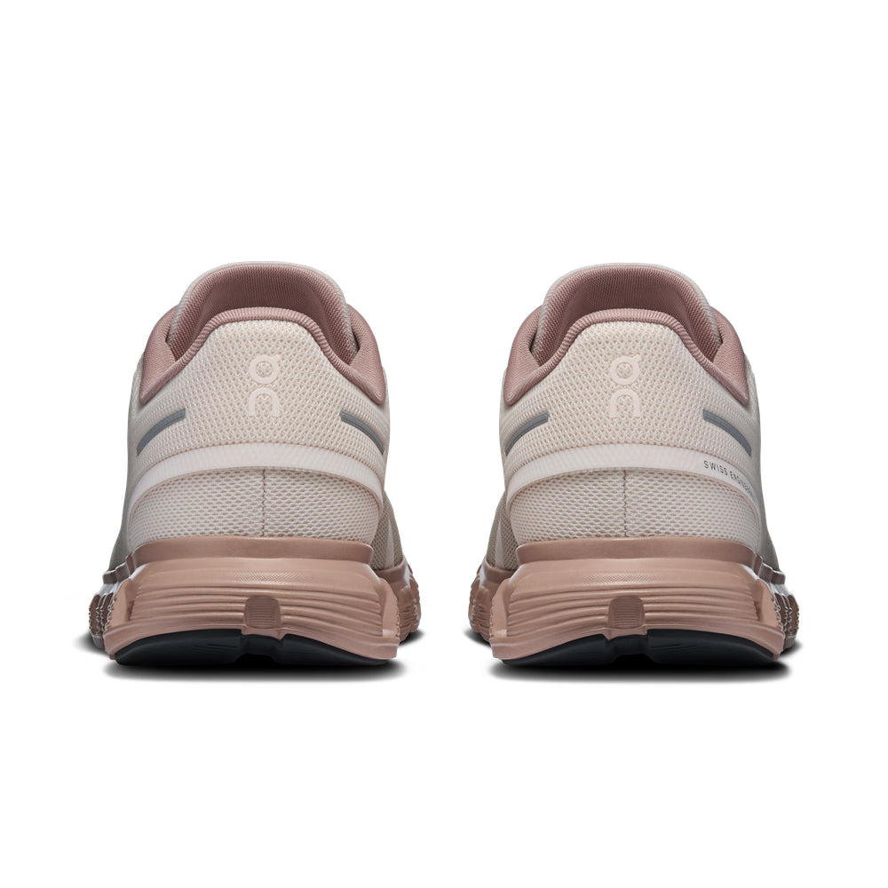 On Womens Cloud 6.0 Sneakers In Oyster/Biscuit
