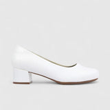 Hush Puppies Ladies Soft Fynn Heels In White