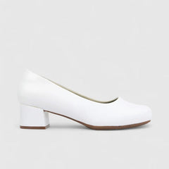Hush Puppies Ladies Soft Fynn Heels In White