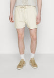 Calvin Klein Towelling Shorts In Egg shell