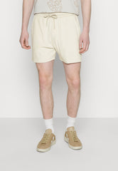 Calvin Klein Towelling Shorts In Egg shell