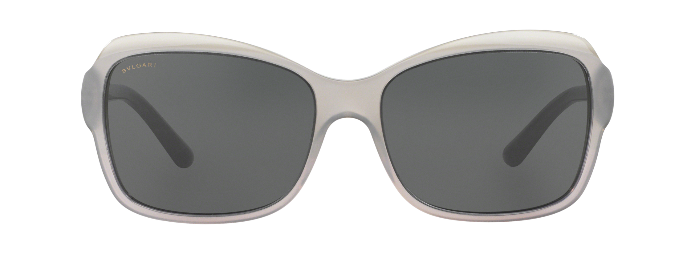 Bvlgari Rectangular Frame Sunglasses For Women In Transparent Grey