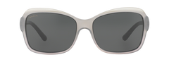 Bvlgari Rectangular Frame Sunglasses For Women In Transparent Grey
