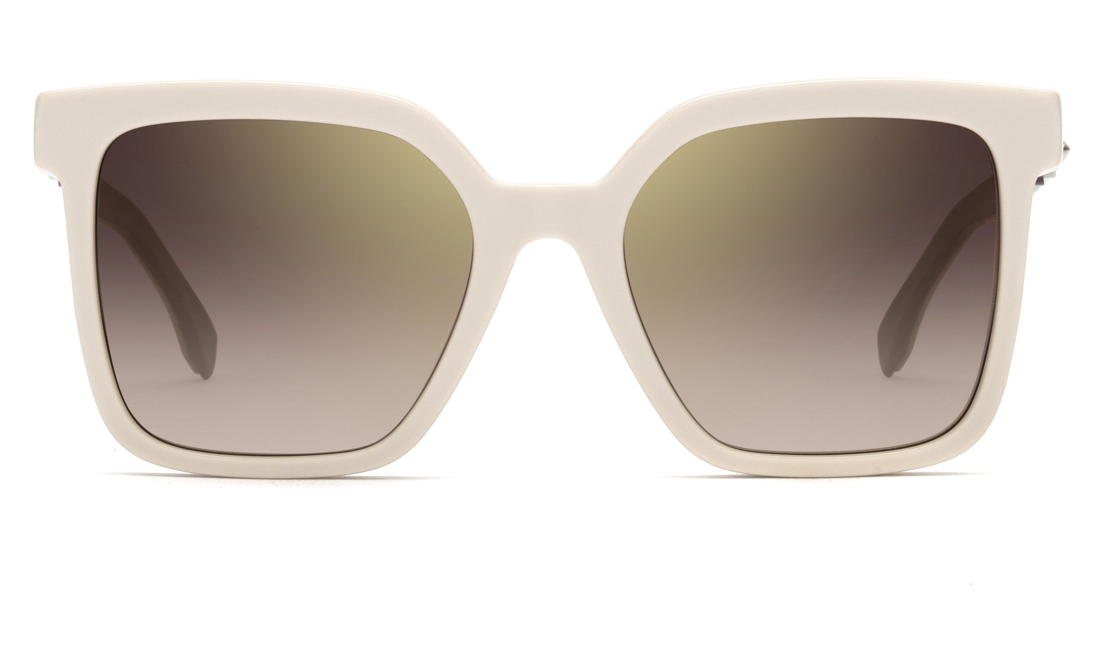 Fendi Square Sunglasses For Women In Ivory