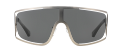 Emporio Armani Mens Metallic Robot Shield Sunglasses In Silver