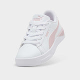 Puma Girls Jada Classic Shoes In White & Pink