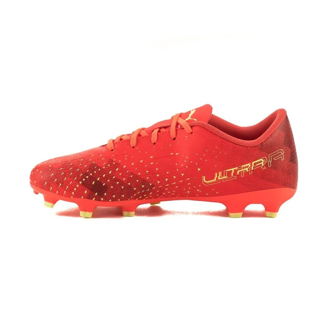 Puma Mens Ultra Play Fg/Ag Soccer Shoes In Coral/Fizzy Light/Black