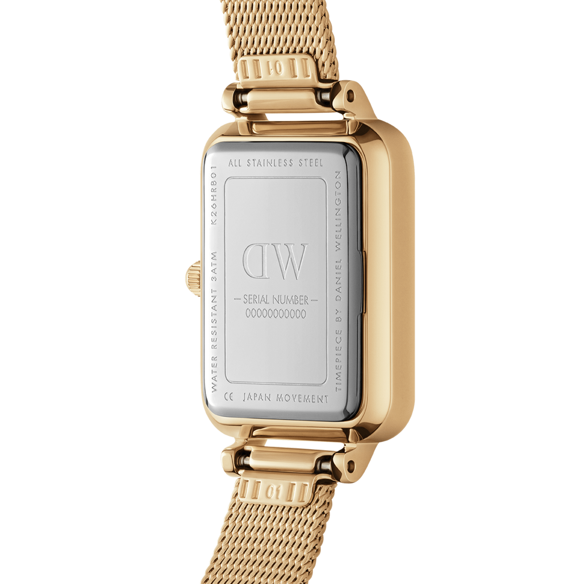 Daniel Wellington Quadro Evergold Watch In Gold