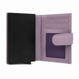Bossi Womens Mechanism Pop Up Wallet With Coin Pocket In Lavender
