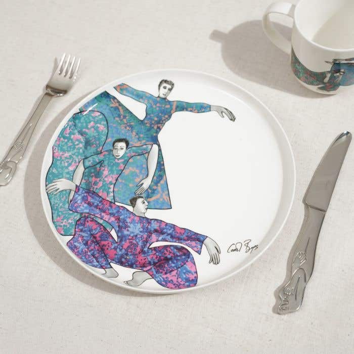 Dinner Plate Set Of 4-Dancing Girls