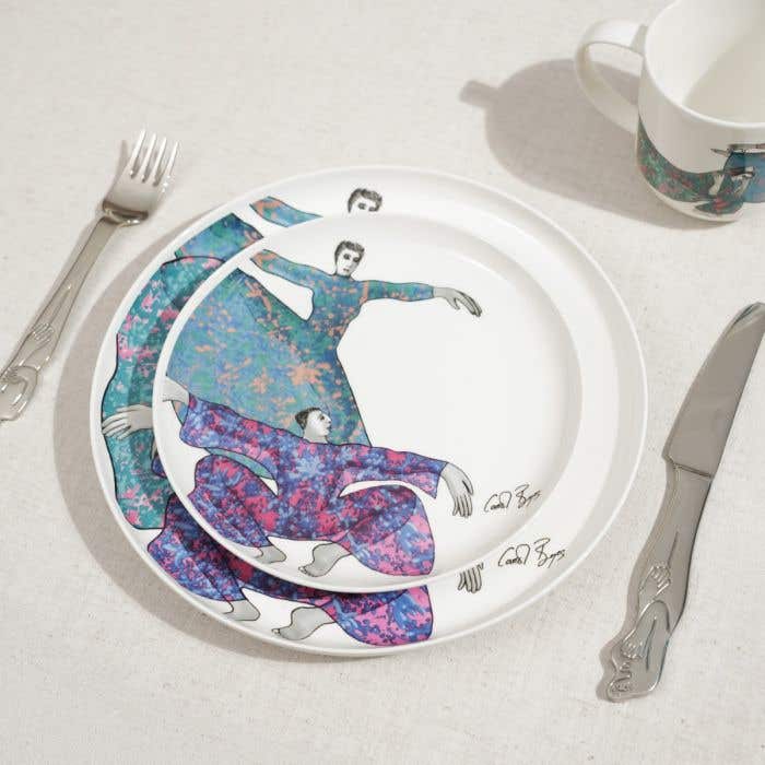 Side Plate Set Of 4-Dancing Girls