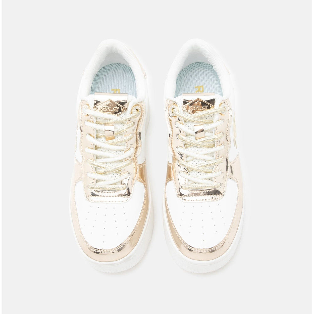Replay Womens Epic High Union Shoes In White