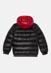 Guess Boys Padded Long Sleeve Puffer Jacket In Black