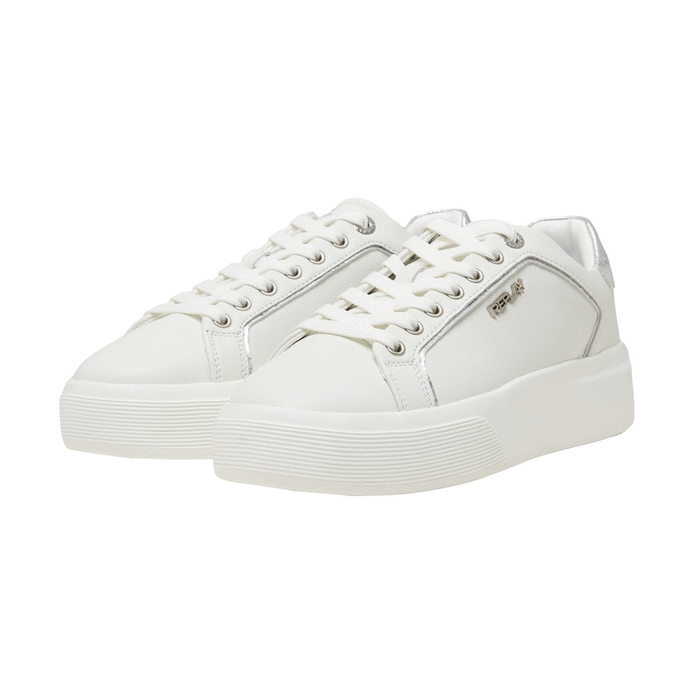 Replay Womens Notting Soft Plain Shoes in White