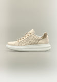 Replay Womens Olympe Allover Sneakers In Gold