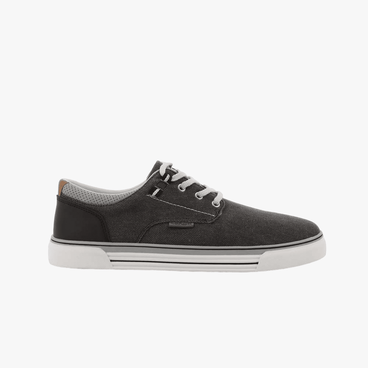 Hush Puppies  Mens Jeromiah Canvas Shoes Black