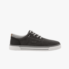 Hush Puppies  Mens Jeromiah Canvas Shoes Black