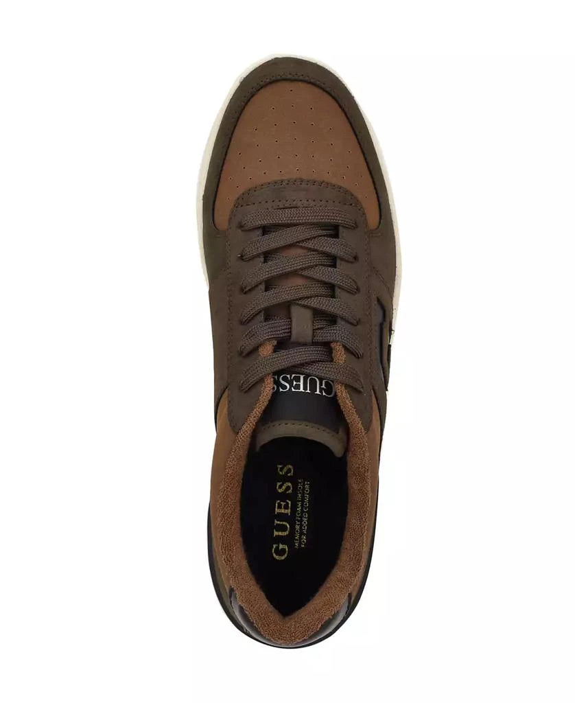 Guess Mens Nastele Sneakers In Brown