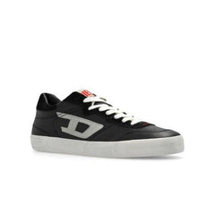 Diesel Y03336P2034 Mens S-Leroji Low Sneakers Black And White